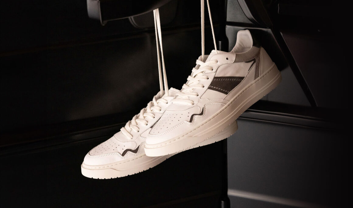 Blanco Nero colorway of The Kingston sneaker from Greats.