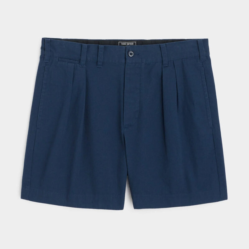 Front view of Toddy Snyder's 5" Officer Short in navy blue.