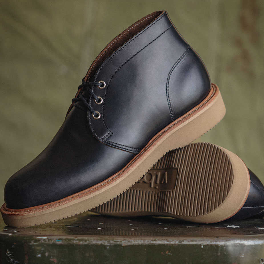 White's Chukka 853 in black leather