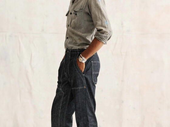 imogene + willie's indigo rigid denim workpant