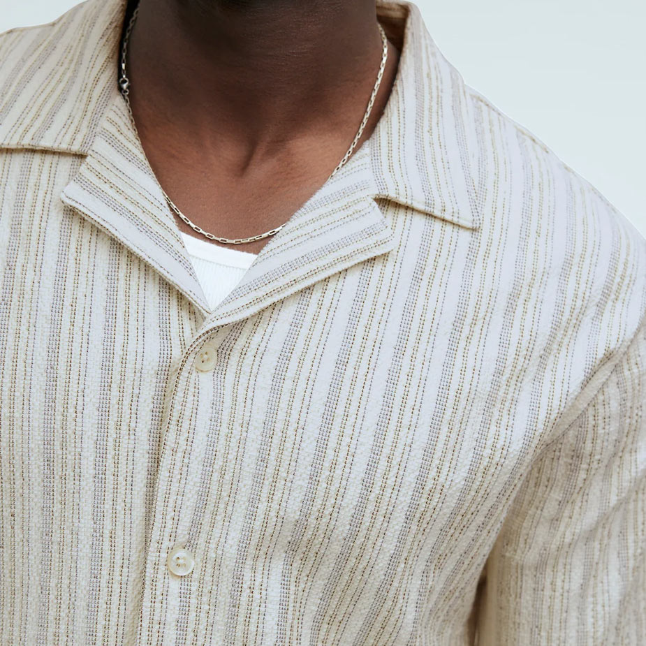 Madewell camp collar knit shirt