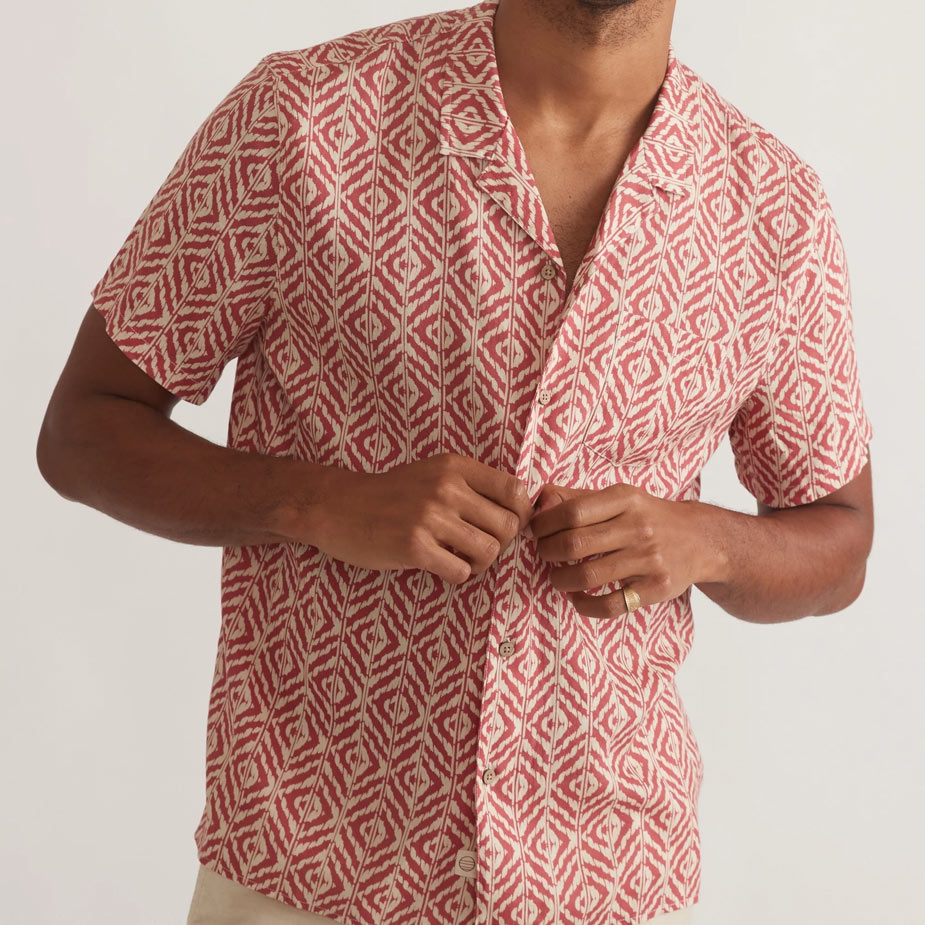 Marine Layer TENCEL linen resort shirt