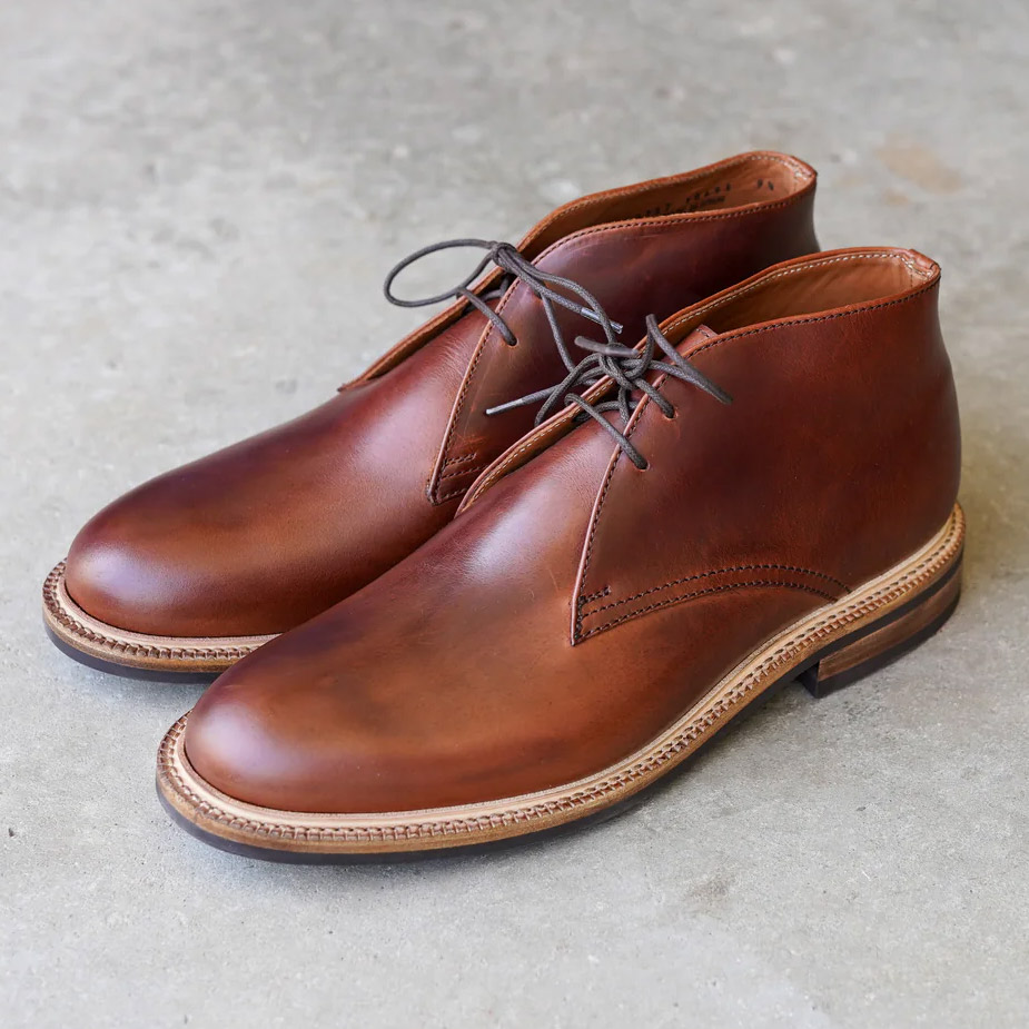 The Colvin from Parkhurst in Mahogany leather upper.