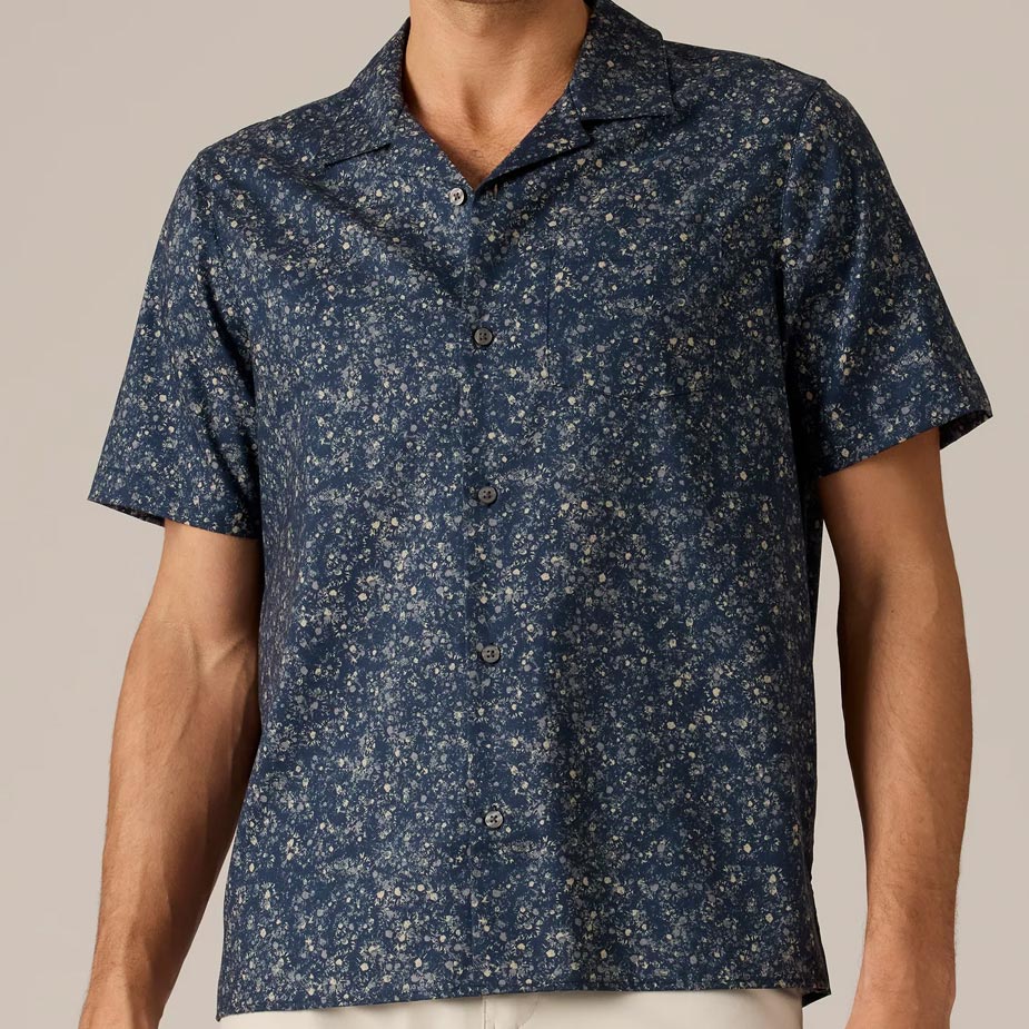 Rhone camp collar shirt