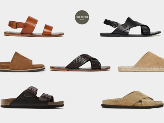 A mix of sandals available at Todd Snyder